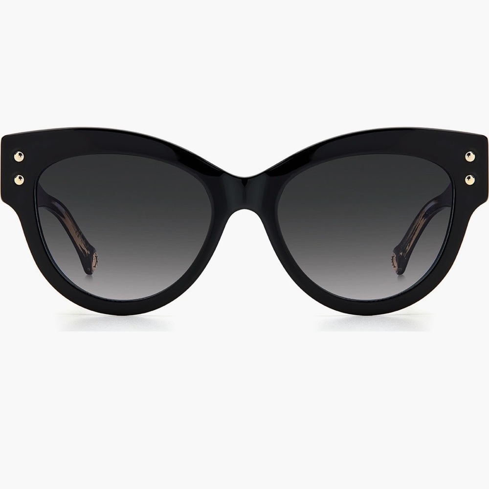 Carolina Herrera Black Cat-Eye Sunglasses with Gradient Lenses